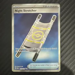 Pokemon Night Stretcher 173/132 Me01: Mega Evolution Ultra Rare Holo Trainer - Image 1
