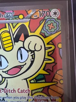 Meowth EX 121/088 Perfect Order Full Art Special Illustration Holo Pokemon NM - Image 3