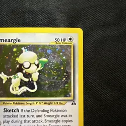 Pokemon Smeargle 11/75 Neo Discovery Holo Rare Unlimited English - LP - Image 3