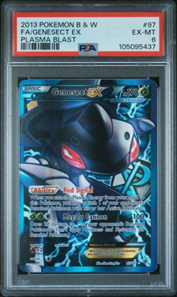 2013 Pokemon Black & White Plasma Blast #97 Full Art/Genesect Ex PSA 6 - Image 1