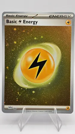Basic Lightning Energy 007 Scarlet & Violet Base Set Cosmos Holo Pokemon Card NM - Image 1
