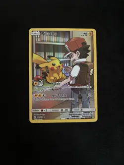 Pikachu (Secret) 241/236 Sm-Cosmic Eclipse Holo Rare Pokemon TCG - LP - Image 1