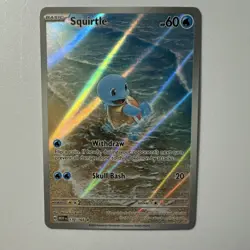 Pokemon TCG Squirtle Illustration Rare Holo 170/165 SV: Scarlet & Violet 151 - Image 1