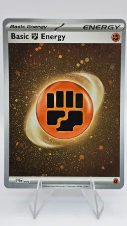 Basic Fighting Energy 007 Scarlet & Violet Base Set Cosmos Holo Pokemon Card NM - Image 1