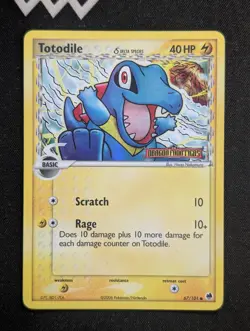 Totodile (Delta Species) 67/101 Dragon Frontiers Pokemon LP Reverse Holo - Image 1