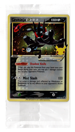 Pokemon TCG - Greninja Gold Star Holo Promo SWSH144 - CELEBRATIONS - NEAR MINT - Image 1