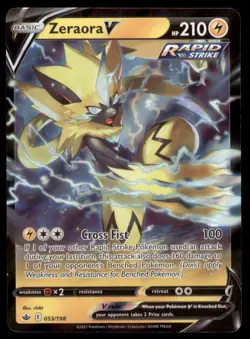 Zeraora V 053/198 Holo V Rare Chilling Reign Pokemon TCG NM - Image 1