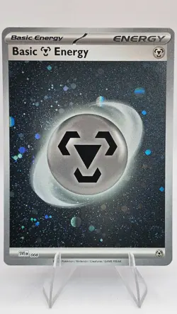 Basic Metal Energy 007 Scarlet & Violet Base Set Cosmos Holo Pokemon Card NM - Image 1