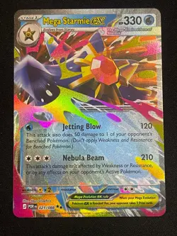 Pokemon Mega Starmie ex Double Rare ME03: Perfect Order 021/088 NM - Image 1