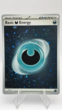Basic Darkness Energy 007 Scarlet & Violet Base Set Cosmos Holo Pokemon Card NM - Image 1