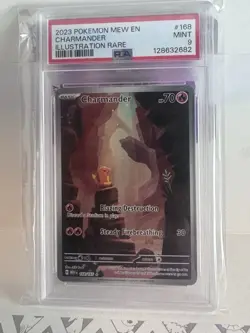 PSA 9 MINT - Charmander 168/165 Pokemon Scarlet & Violet 151 Illustration Rare - Image 1