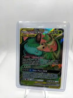 Venusaur & Snivy GX 1/236 Holo GX Rare Cosmic Eclipse Near Mint - Image 1