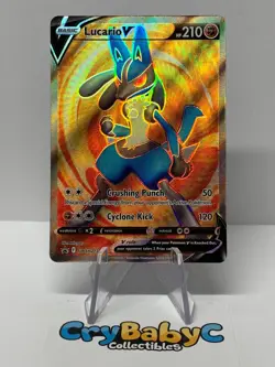 Pokemon Lucario V SWSH213 Sword & Shield BLACK STAR PROMO FULL ART - Image 1