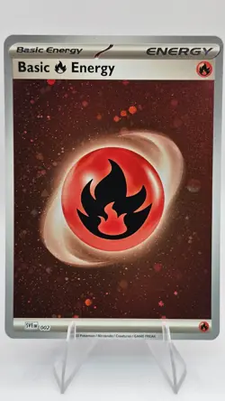 Basic Fire Energy 007 Scarlet & Violet Base Set Cosmos Holo Pokemon Card NM - Image 1
