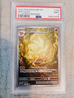 2023 Pokemon ninetales 199 card graded psa mint 9 - Image 1