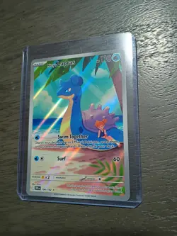 Pokemon TCG Misty's Lapras Destined Rivals 194/182 Illustration Rare Card - Image 1