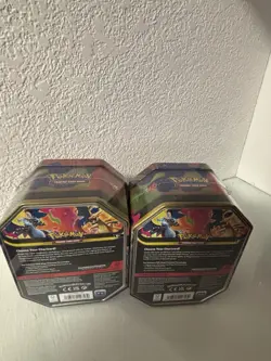 Pokemon TCG Mega Charizard X & Y EX Tins Set Of 2 New Factory Sealed - Image 2