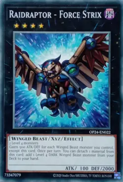 OP24-EN022 RAIDRAPTOR - FORCE STRIX COMMON 1ST EDITION YuGiOh CARD - Image 1