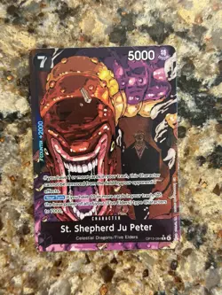 St. Shepherd JuPeter Alt Art OP13-084 Carrying On His Will One Piece TCG English - Image 1