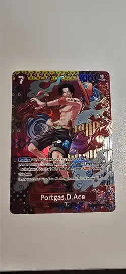 2023 One Piece Card Game Portgas D. Ace SR OP02-013 SP Two Legends - Image 2