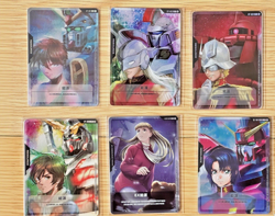 Gundam Card Game Chinese Resource Tokens RP EX Promo Holofoil set of 6 Combo - Image 1