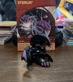 Bakugan Darkus Wavern 440G Black Battle Brawlers Rare W/Card! - Image 1