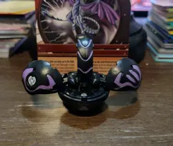 Bakugan Darkus Wavern 440G Black Battle Brawlers Rare W/Card! - Image 4