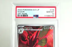 PSA 10 GEM MINT Pokemon card Scizor 116/108 AR Ruler of the Black Flame Japanese - Image 2