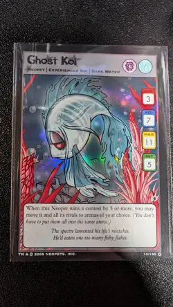 NM Neopets TCG Ghost Kai. The Darkest Faerie 14/150 Ultra Rare Holo card - Image 1