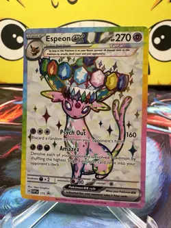 Espeon Ex 175 Promo Card Prismatic Evolutions Pokemon Card Near Mint - Image 1