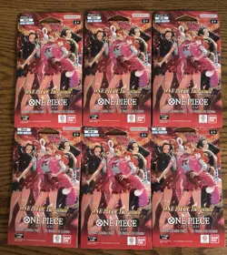 One Piece Card Game EB-03 Heroines Edition Booster Pack Lot of 6 Sealed - Image 1