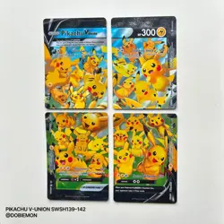 Pikachu V-Union SWSH139-142 4 Card Set Celebrations Promo NM Holo Rare Pokemon - Image 1