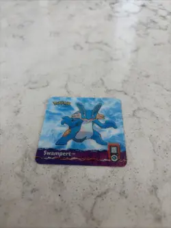 2003 Pokemon Advanced Artbox 3D SWAMPERT MUDKIP MARSHTOMP AF03 Lenticular Card - Image 1