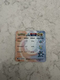 2003 Pokemon Advanced Artbox 3D SWAMPERT MUDKIP MARSHTOMP AF03 Lenticular Card - Image 3