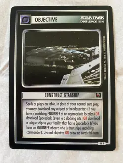 Star Trek CCG 1E Mirror,Mirror CONSTRUCT STARSHIP RARE Card NEVER PLAYED - Image 1
