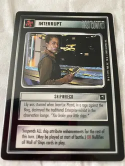 Star Trek CCG 1E FC SHIPWRECK Rare Card NEVER PLAYED - Image 1