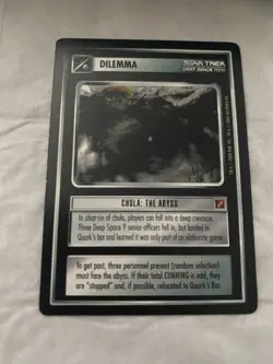 Star Trek CCG 1E Blaze of Glory CHULA THE ABYSS Rare Card NEVER PLAYED - Image 1