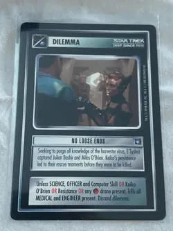 Star Trek CCG 1E Deep Space 9 NO LOOSE ENDS Rare Card NEVER PLAYED - Image 1