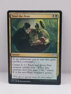 MTG Magic the Gathering Tend the Pests (242/447) Strixhaven School of Mages LP - Image 1