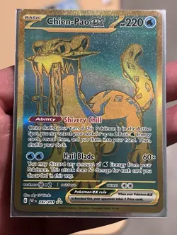 Chien-Pao EX Pokemon Full Art Hyper Rare Card #242/091 Paldean Fates PSA 10 - Image 1