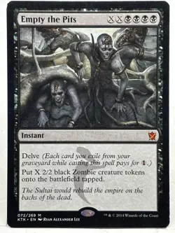 Empty The Pits LP* Khans Of Tarkir ENGLISH 072/269 mtg -UnltdCards - Image 1