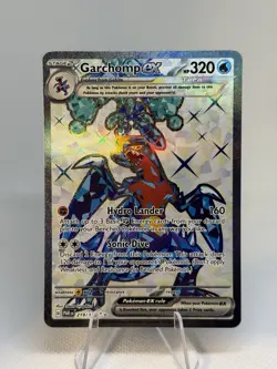 Pokemon TCG Garchomp ex 219/182 Sv04: Paradox Rift Full Art Ultra Rare Holo - Image 1