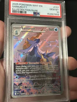 2025 Pokemon White Flare Samurott Illustration Rare #107/086 PSA 10 - Image 3