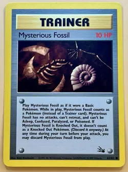 Mysterious Fossil 62/62 – Fossil (Unlimited) – LP – WOTC 1999 Pokemon TCG - Image 1