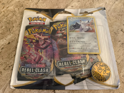Pokemon TCG Sword & Shield Rebel Clash 3-Pack Sleeve + Duraludon Promo NEW 820650806858 - Image 1