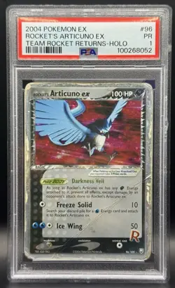 Pokemon TCG PSA 1 POOR Articuno ex Holo Team Rocket Returns 96/109 *LOW POP* - Image 1