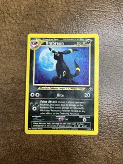 Pokemon Umbreon 13/75 Neo Discovery Holo ***Damaged*** - Please See Photos - Image 1