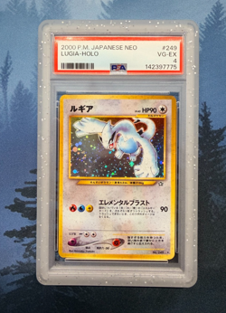 Lugia Holo Japanese Neo Genesis Pokemon Card No. 249 Vintage 2000 Rare - PSA 4 - Image 1