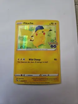 Pokemon Pikachu TCG Holo Rare Card Pokemon Go 028/078 HP - Image 1