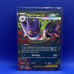 Pokemon Mega Gengar EX 056/094 Me02 Phantasmal Flames Holo Double Rare 350 HP - Image 1